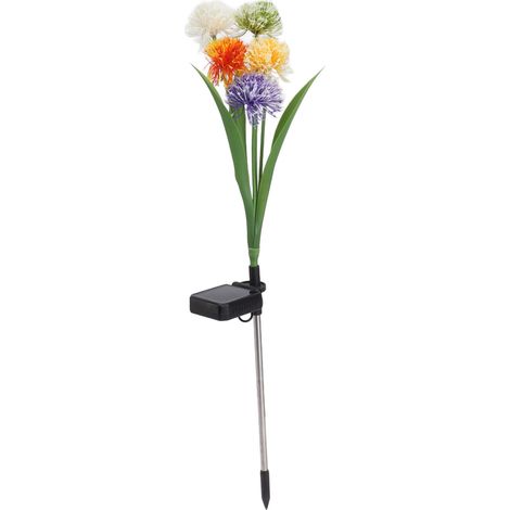 Lampe solaire de jardin étanche à lumière chaude en forme de pissenlit, idéale pour terrasse, cour ou villa. Parfaite pour une terrasse, un patio ou une villa. (1/5)