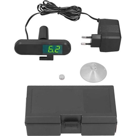 PH 025W Aquarium-pH-Monitor mit Saugnapf-pH-Meter, Wasserqualitätstester für Aquarien