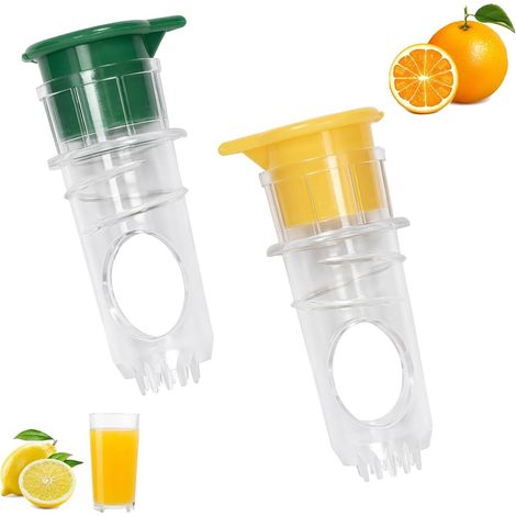 [NIE BENUTZT]Stück manuelle Zitronenpresse, tragbare Zitronenpresse mit eingebautem Filter, Zitronensaftpresse zum Entsaften von Zitronen, Mandarinen, Orangen