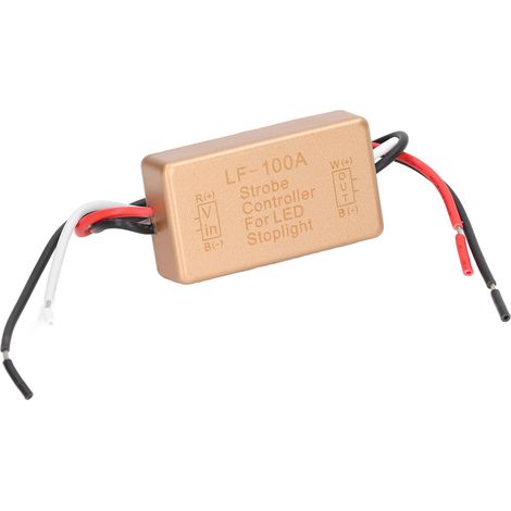 Contrôleur de clignotant rapide pour feux stop et arrière LED, module clignotant auto 12V-16V CC (1/5)