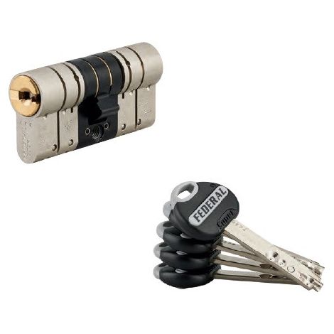 Cilindro europeo FEDERAL 2 con pomolo 32 x 42 mm, 5 chiavi – THIRARD (1/3)