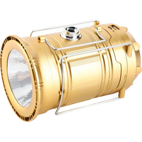 Lanterne Solaire de Camping, Lampe Torche pour Eclairage Extéieur, Portable Lampe de Camping, pour Camping,Excursions, Secours, Pêche, Cave (1/5)