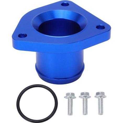 Boîtier de Thermostat en alliage d'aluminium 6061 T6, bleu, accessoires de voiture de remplacement pour Ford Powercourse 7,3l 1999 – 2003 (1/5)