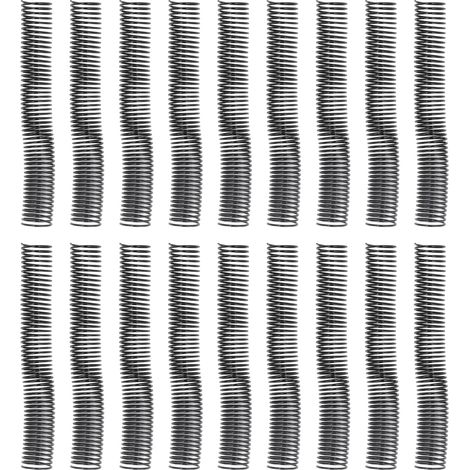 Bobine de reliure spirale, diamètre 38mm, 48 boucles, pas 4:1, capacité de 310 feuilles, dos pour papier A4, 18 pièces (1/5)