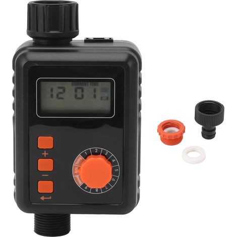 Programmateur d'arrosage automatique Robinet programmable avec fonction manuelle et délai pour jardin pelouse batterie AA (1/5)