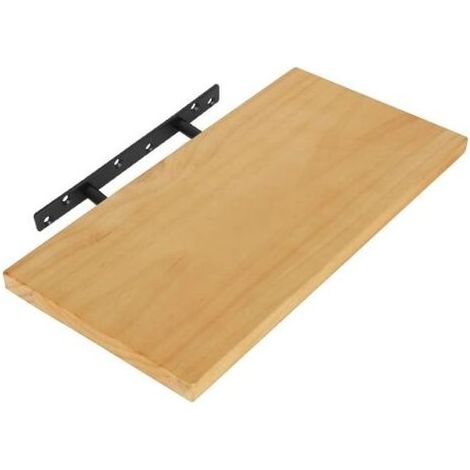 Lot de 2 Support pour Étagère Flottante Invisible Support en Métal pour Tablette Flottante en Bois Dissimulé à Fixation Murale, Finition Noire Mate en Acier Inoxydable, 2 Pcs (1/5)