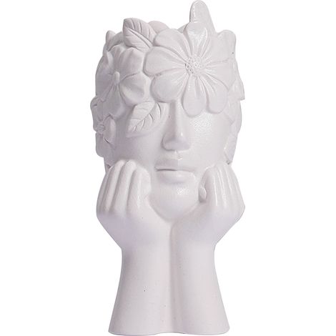 Vase blanc céramique décoration maison salon chambre d'hôte (1/5)