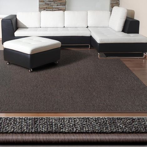 Tapis de Salon London Marron foncé 200 x 300 cm