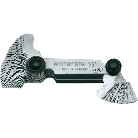 HELIOS PREISSER Gewindeschablone 58 Blatt, Metr./Ww./Rohr HP