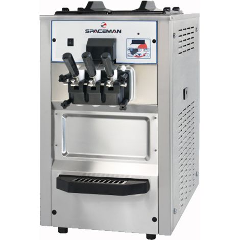 Machine à Glace Italienne et Frozen Yogurts sur Comptoir - 2 Parfums + Panachage - 25 kg/h - Spaceman