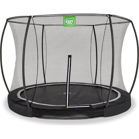 EXIT Black Edition Ground Trampoline 10ft – Black (1/4)