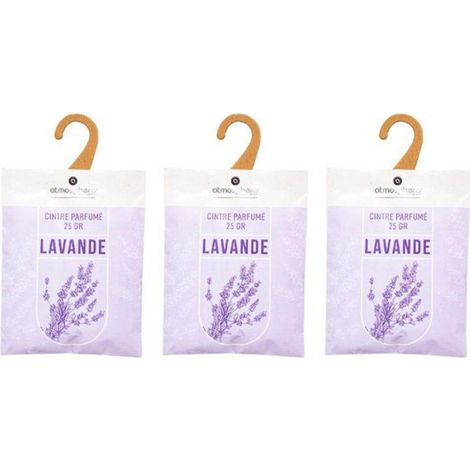 Lot de 3 cintres parfumés lavande 25g - Atmosphera créateur d'intérieur (1/2)