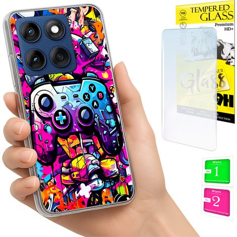 Custodia per Motorola Edge 60 Fusion / Edge 60, cover posteriore in vetro. (1/5)