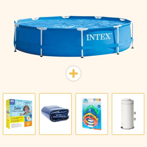 Intex Piscine Tubulaire Ronde - 366x76 cm - 5-pièces  S7 (1/5)