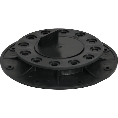 Pieds de terrasse réglables pour planches et nivellement polypropylène noir 20-30 mm lot de 10 (1/5)