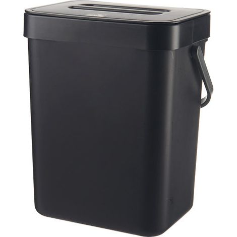 Seau À Compost - 3 L - Système D'accrochage Sans Perçage Pour Porte De Placard - Usage Cuisine Bureau Camping - Dimensions 20,5 X 16,1 X 13 Cm (1/5)