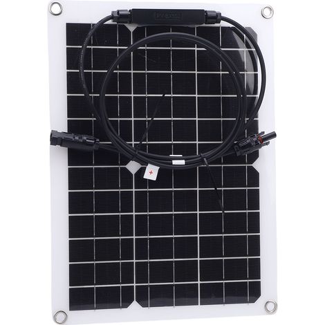 Kit chargeur solaire multifonctionnel 15W/18V résistant à la pluie pour voiture, avec contrôleur, idéal pour le camping et les serres. (1/5)