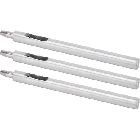 Lot de 3 Emporte-pièce Rond 3,5mm en Acier Allié pour Cuir DIY, Outil de Perçage Artisanal Accessoire (1/5)