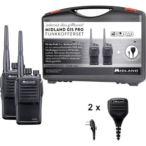 Midland G15 Pro NC, PMR C1127.S6 Emetteur-récepteur PMR (1/3)