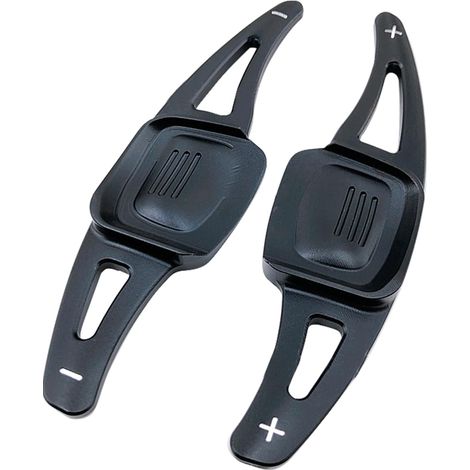 Rallonge Paddle - 2 Pièces - Alliage D'aluminium - Extension Levier Vitesse - VW Golf 8 Tiguan - Noir (1/5)