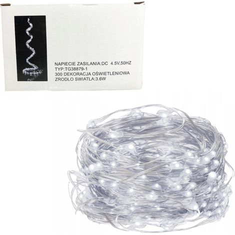 TG38879-1 300LED KALTWEISS ANGELSHAAR-DRAHTLAMPE