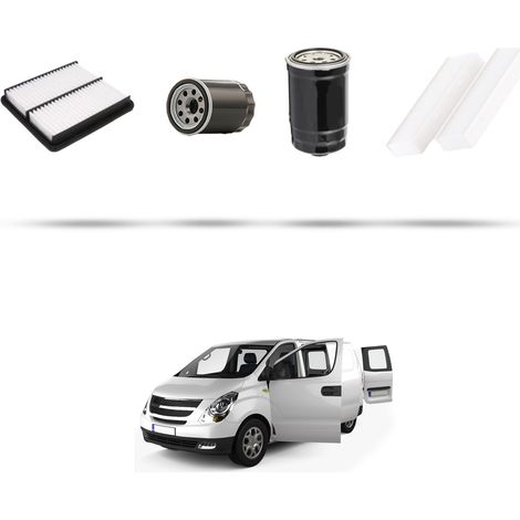 Kit tagliando 4 filtri compatibile con Hyundai H1 Starex 2.5 CRD (TQ) 125kw dal 2008 (1/5)
