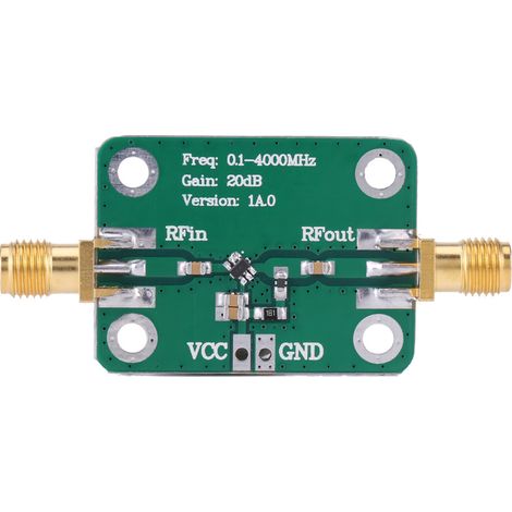 Module amplificateur RF micro-ondes large bande 0,1-4000 MHz, gain 20 dB (1/5)
