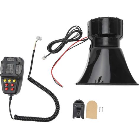 Bocina de alarma con función de grabación para camión de 12 V (1/5)