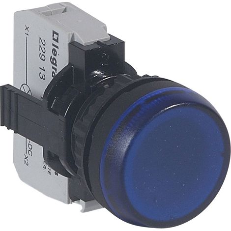 Voyant lumineux Osmoz complet IP69 bleu 12V à 24V alternatif ou continu LEGRAND 023773