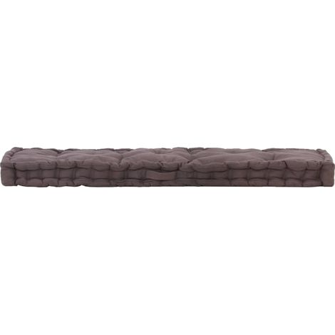 Coussin d'extérieur,Coussin de plancher de palette Coton 120x40x7 cm Anthracite CFW993110 (1/5)