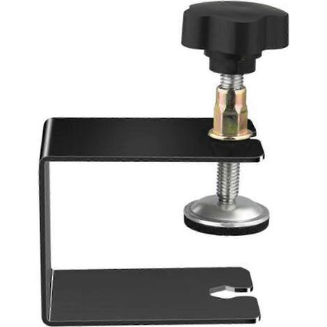 Pinces de fixation pour façades de tiroirs d'armoires, guide de perçage, gabarit de perçage pour tiroirs de meubles, pince universelle réglable, fixation facile et rapide-U Type Black (1/5)