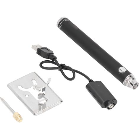 Rechargeable Soldering Iron Cordless Portable Charging Welding Tool Pen Digital Soldering Kit for DIY Repair Work Black