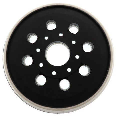 Plateau auto-adhésif pour ponceuse électrique 5 pouces 123 mm 8 trous PU Velcro pour Bosch GEX125-1A (1/5)