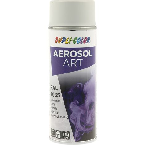 Dupli Color Aerosol Art Lackspray Graffiti Dose - wetterfest, lichtecht und UV-beständig - Graffiti-Spray 400ml, lichtgrau seidenmatt RAL 7035