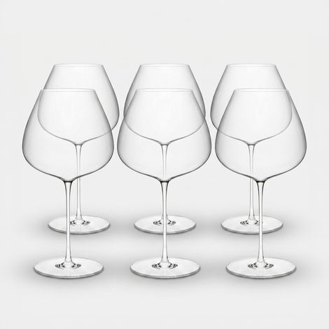 Set 6 calici da vino borgogna in vetro 880 ml Ultraleggero (1/3)