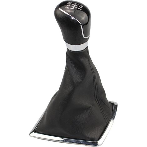 Pommeau de levier de vitesses, levier et cache-pommeau noirs à 6 rapports pour Ford Focus. (Pièce unique) Modification Focus.