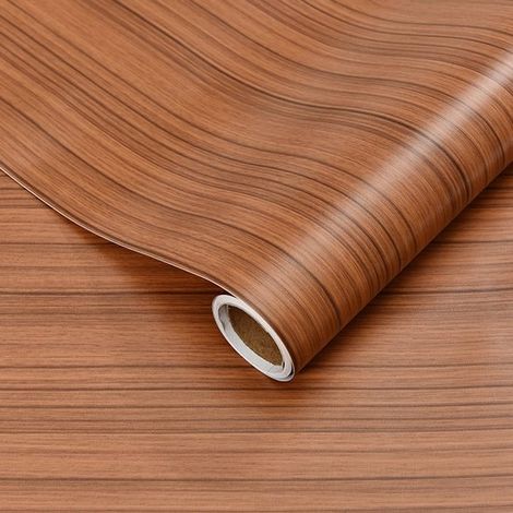 Un rotolo di carta decorativa autoadesiva, 40 cm x 5 metri, rimovibile, lavabile e impermeabile. Per cucine, mobili, uffici e porte. Colore: (1/5)