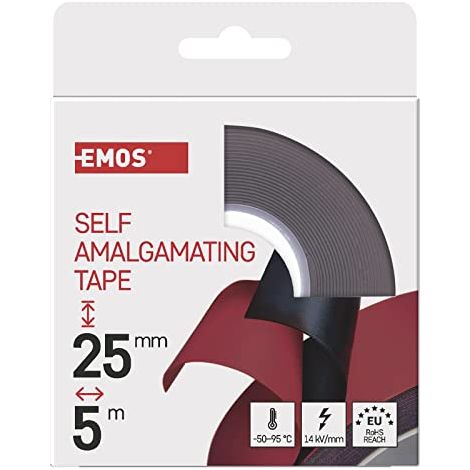 Emos vulka nisier Band 25 mm/5 m, Nero (1/4)