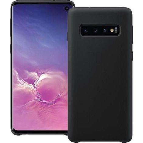 Funda silicona Samsung Galaxy S10 textura suave  Negro (1/4)