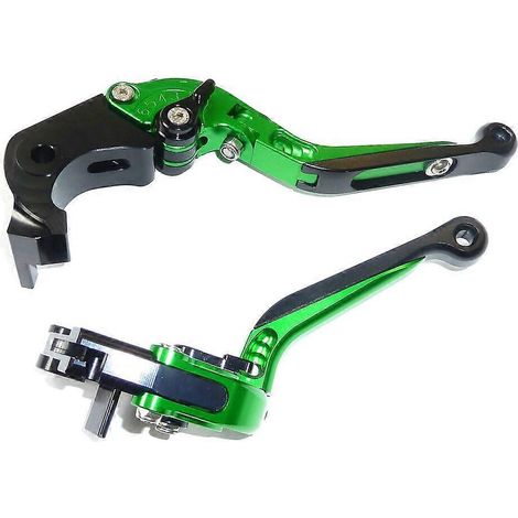 LEVIERS DE FREIN ET D'EMBRAYAGE PLIABLES ET RÉGLABLES POUR KAWASAKI ZX6R 2007-2018 ROUTE ET COURSE TS115( )