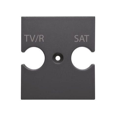 SUPPORT POUR PRISES TV-R-SAT CH/BK GEWISS GW12387