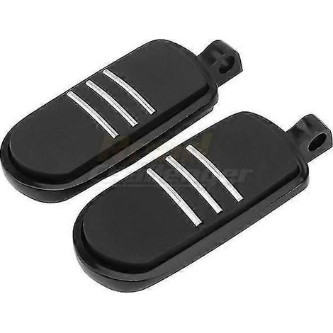 Universelle Motorrad-Fußrasten, Highway-Motorschutzbügel, Fußrastenhalterung für Harley, Honda, Kawasaki, Suzuki, 1 1/4" 32 mm – Schwarz (1/5)