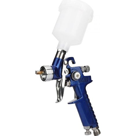 Aérographe Polyvalent Ensemble Voiture Pistolet à Peinture à l'huile pneumatique gravité aérographe européen Type connecteur(0.8mm)