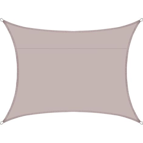 S-giant Voile d'ombrage rectangulaire imperméable, 98% UV imperméable, extérieur cour patio jardin parking(Couleur kaki,2X1.8M) (1/4)