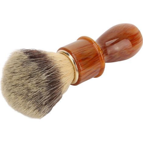 Brosse à raser pour hommes - Poils souples pour un rasage confortable - Manche ergonomique en résine robuste - Soin du visage (1/5)