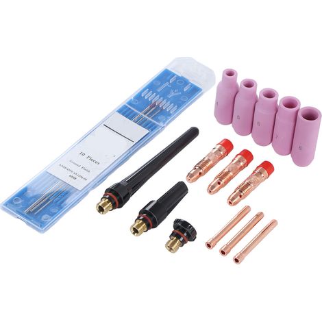 Set de soudure TIG 17 pièces ABS torche argon arc verre pièces infusion pour torche WP17 18 26 (1/5)