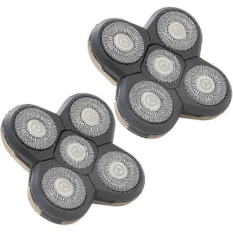 Lot de 2 lames de rechange pour rasoir électrique, tête de tondeuse pour homme compatible avec les modèles Remington Pro XR1600, XR7000, XR7100, XR7200, RX5 et RX7. (1/4)
