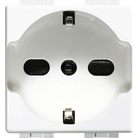 Bticino luna schuko steckdose 2 polig + erde 16a farbe weiss c4140/16