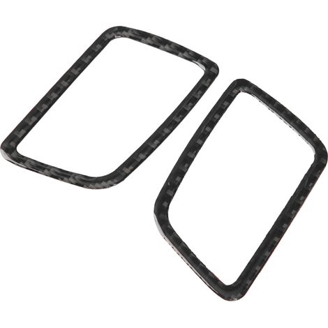 2 pièces de garniture de grille d'aération de tableau de bord en fibre de carbone, adhésif d'installation compatible avec Honda CRV CR‑V 2016‑2019 (1/5)