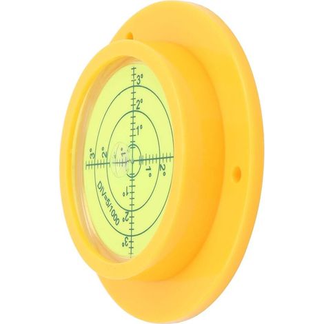 Bulle de niveau 90mm, ABS avec échelle, niveau à bulle rond transparent portable, pour balances caméras électroniques (1/5)